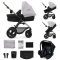 KINDERKRAFT Kombikinderwagen Moov 2 Air 3in1 Moonlight Grey