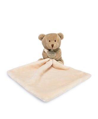 Doudou Darilni set - medvedek s krpico za crkljanje 10 cm