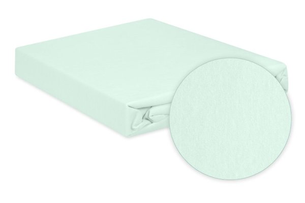 BABYMATEX Jersey Spannbettlaken wasserdicht 60x120 cm Minze