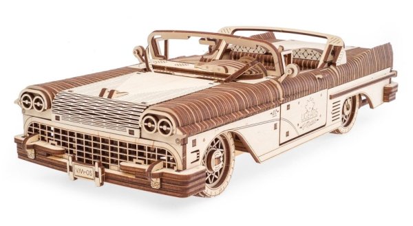 Ugears 3D Holzmechanik Puzzle VM-05 Cabriolet Traumwagen