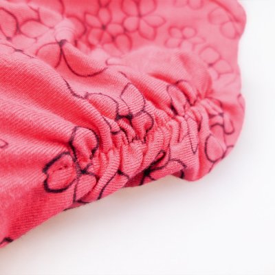 T-shirt för flickor tunn TRYCK KR Outlast® - jordgubbsblommor
