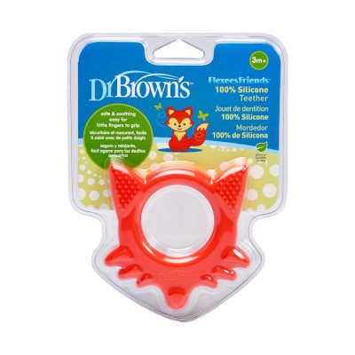 DR.BROWN'S Set Raccoglitore di latte materno + Massaggiagengive Flexees Friends volpe