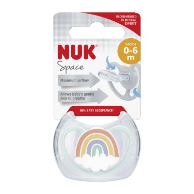 NUK Dudlík Space Duha im Kasten 0-6m