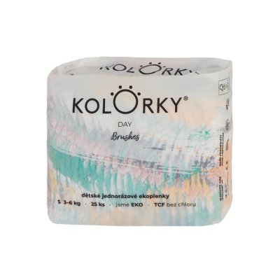 KOLORKY DAY Pleny jednorázové eko, štětec S (3-6 kg) 25 ks