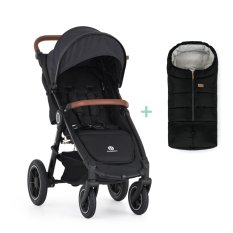PETITE&MARS Kočárek sportovní Street2 Air Oak Perfect Black + PETITE&MARS fusak Jibot