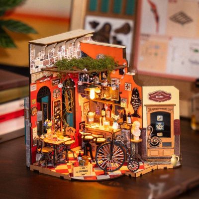 RoboTime 3D drvena slagalica Minijatura kućice Bar i bistro Cheers