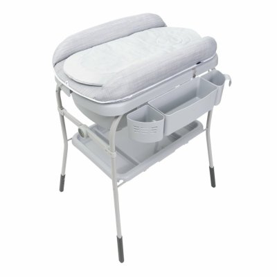 CHICCO Commode met Knuffel- en Bubbelbadje - Grijs Melange