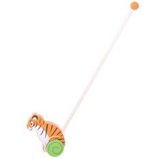Bigjigs Baby Drevený jazdík Tiger
