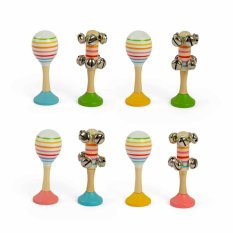 Bigjigs Toys Súprava Rumba gule a rolničky