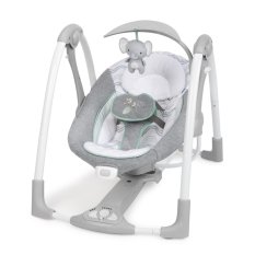 INGENUITY Baloiço convertível com adaptador vibratório com melodia Swell™ 2 em 1, 0m+ até 9 kg