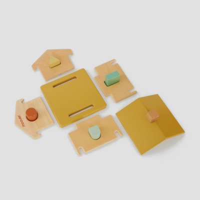 Moover Škatla za sortiranje - Rjava hiša