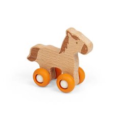 Bigjigs Toys Zwierzątko domowe na kółkach Koń