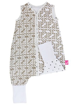 MOTHERHOOD Musselin-Schlafsack mit Hose Beige Classics 12–18 m 0,5 Tog