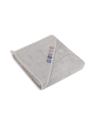 CEBA Serviette avec capuche Ligne EcoVero 100x100 Moonbeam Ceba