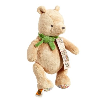 Rainbow Plush Winnie the Pooh with Green Bow 22 cm