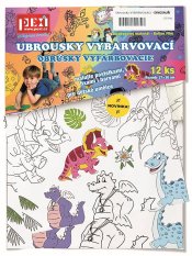 Pexi Serwetki do kolorowania - Dinozaury