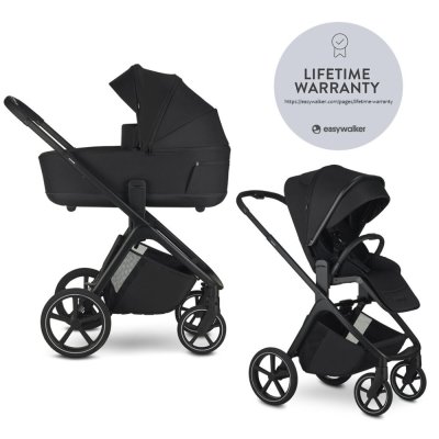 EASYWALKER Kombi-Kinderwagen Zoey Pure Black