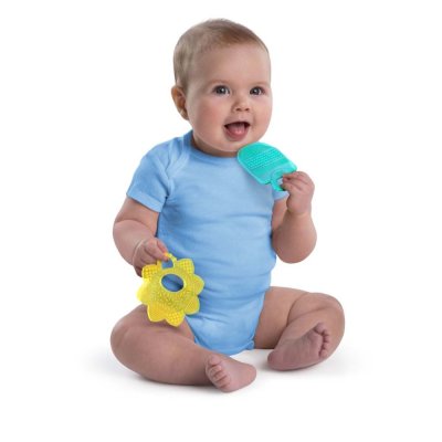 BRIGHT STARTS Teether 2 db Sunny Cumi, 3m+