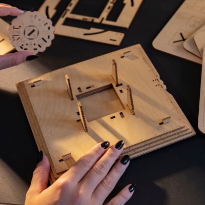 EscapeWelt Rompecabezas 3D de madera Pirámide