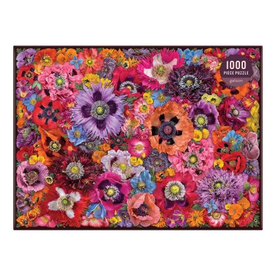 Puzzle Galison Abeilles parmi les Fleurs de Coquelicot 1000 pièces