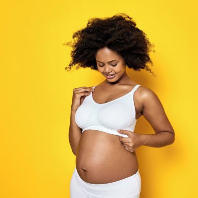 MEDELA Biustonosz ciążowy i do karmienia ultra Keep Cool™, czarny XXL