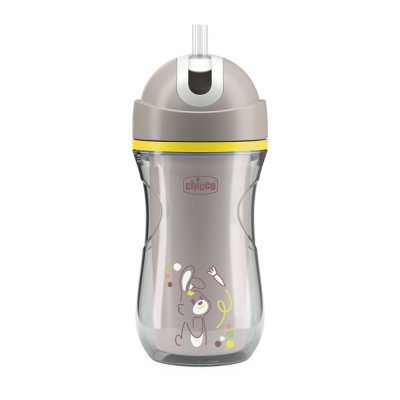CHICCO Sport termo šalica sa slamkom grey, 14m+
