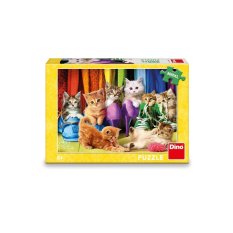 Dino Puzzle Chatons colorés 300 pièces XL