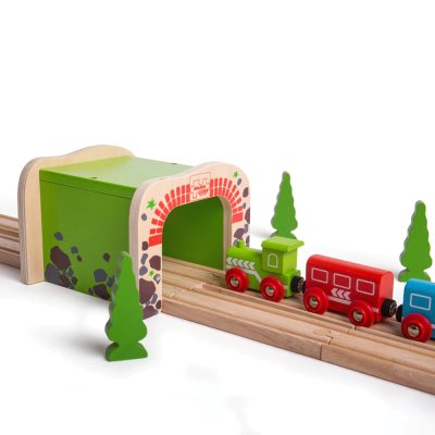 Bigjigs Rail Túnel Ferroviário Duplo