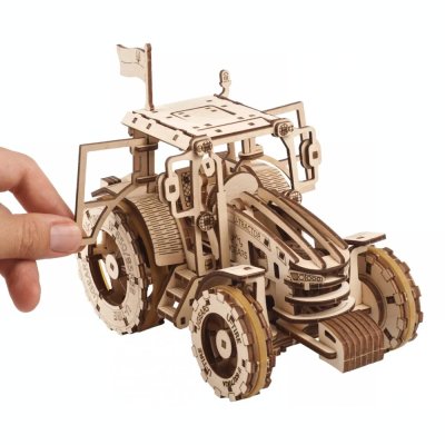 Ugears Puzzle 3D de Madeira Mecânico Trator Wins