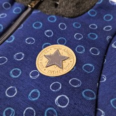 Bluza ocieplana rozpinana - niebieska