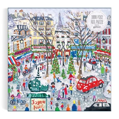 Galison Folienpuzzle Michael Storrings Weihnachtliches Paris 1000 Teile