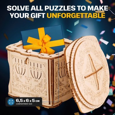 EscapeWelt Drvena slagalica Secret Lock Box