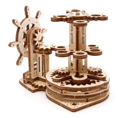Ugears Puzzle 3D de madera mecánico Organizador de escritorio