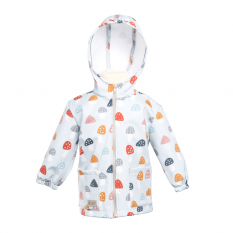 Monkey Mum® Softshell Baby Jacket with Membrane - Colourful Mushrooms