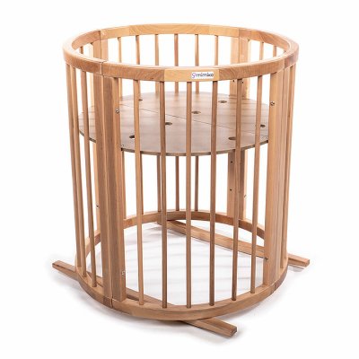 MIMIKO Round 9in1 Growing Crib Round Natural