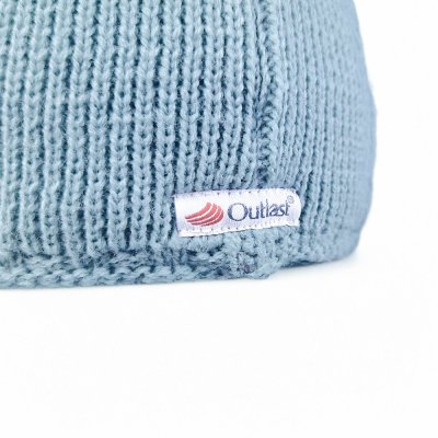 Czapka dziergana wiązana LA Outlast ® - jasnomiętowa
