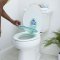 BRIGHT STARTS Toilettensitzverkleinerer zum Aufkleben Flip & Sit™ STITCH™ 18m+, bis 23kg