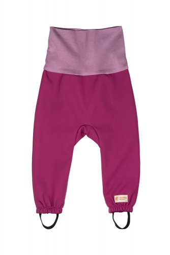 Pantalón Softshell ajustable para niños con membrana Monkey Mum® - Frambuesa dulce