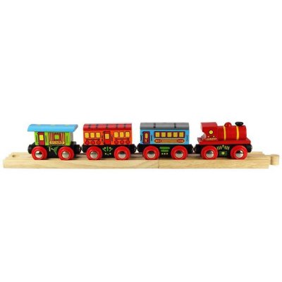Bigjigs Rail Personenzug + 2 Schienen