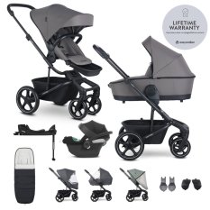 EASYWALKER SET Kinderwagen 4in1 Harvey⁵ Pebble Grey XXL RWS + CYBEX Aton B2 i-Size