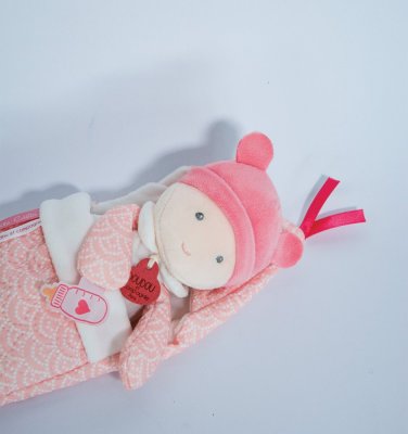 Doudou Jolijou Niemowlę w otulaczu 20 cm