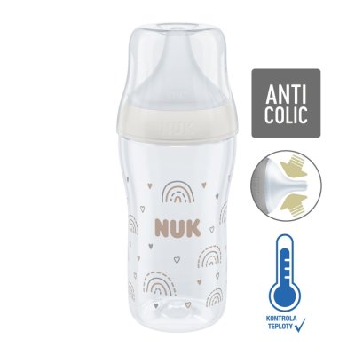 NUK Babyflasche aus Glas mit Temperaturkontrolle Perfect Match 230 ml