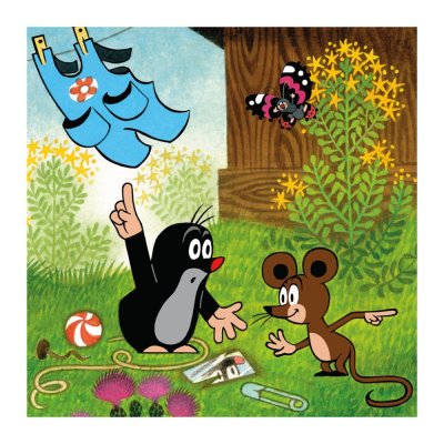 Dino Puzzle Taupek et le slip 3x55 pièces