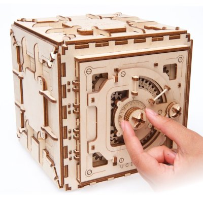 Ugears 3D Holzmechanik Puzzle Safe