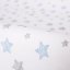 CEBA Κάλυμμα μαξιλαριού αλλαγής 50x70-80 cm 2 τμχ Σκούρο Γκρι+Μπλε αστέρια