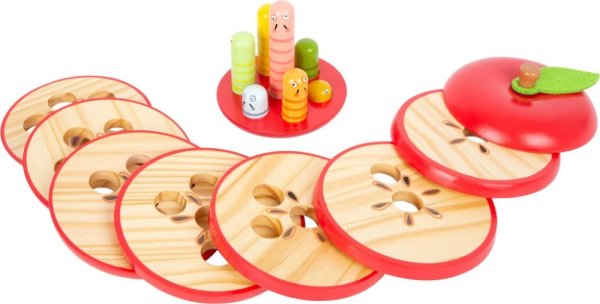 small foot Apfel-Puzzle mit Würmern