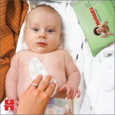 3x HUGGIES® Natural Triplo Nedves törlőkendő 56x3 db