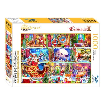 Puzzle Brain Tree Cadourile lui Moș Crăciun 1000 piese