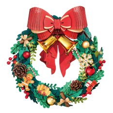 RoboTime 3D wooden puzzle Christmas wreath