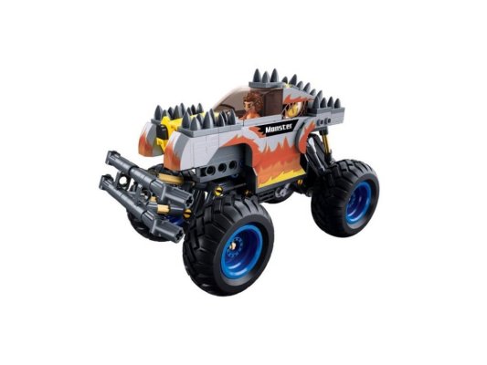 Sluban Power Bricks Auto a retrocarica Moster Truck Off-road Argento